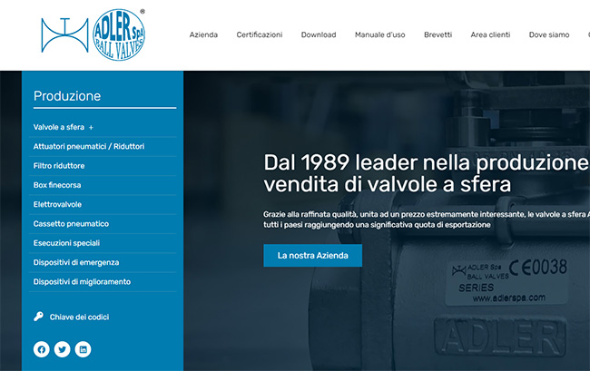 Online the new website of Adler Spa